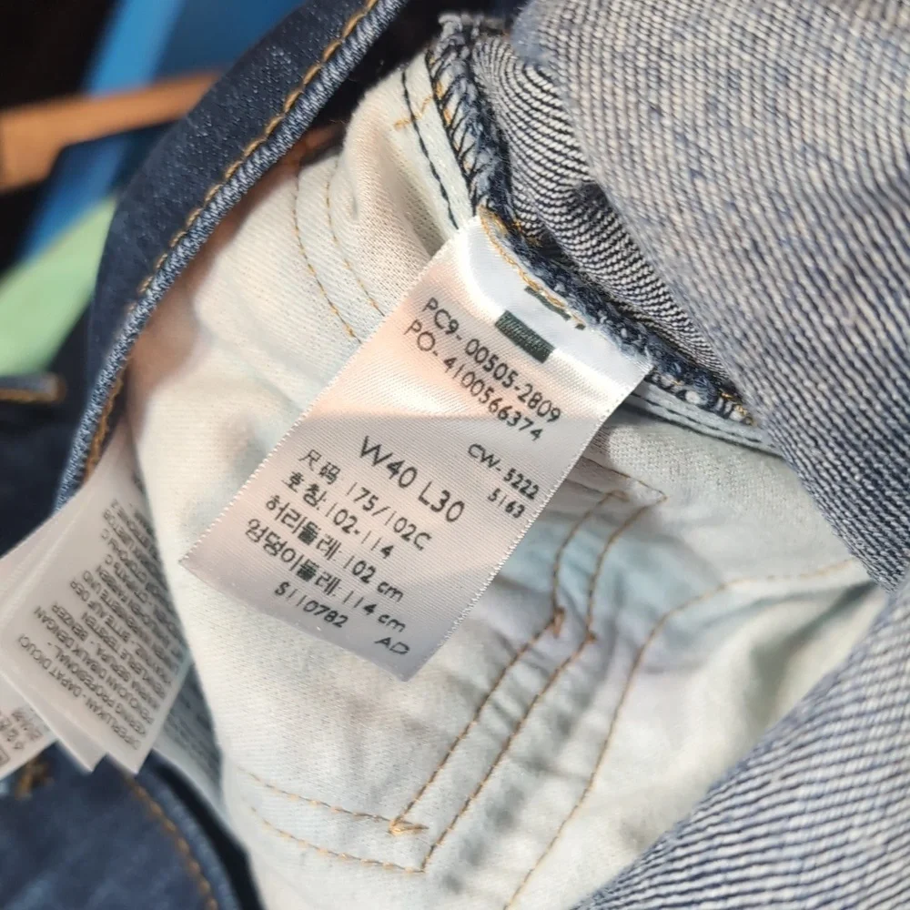 Levi's 505 Regular Fit Dark Wash Blue Jeans